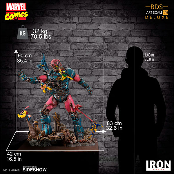 Iron Studios Marvel X-Men vs Sentinel Art Scale Deluxe Statue Set of All 3 Statues